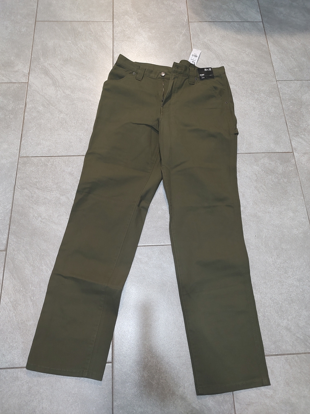Express Men's Straight Jeans Olive Green